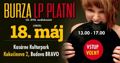 Burza LP platní - 18. máj. Kulturpark Košice