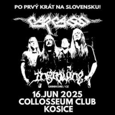 CARCASS [UK] - prvý krát na Slovensku, Ingrowing [