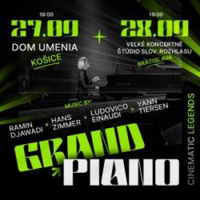 GRAND PIANO. CINEMATIC LEGENDS: MUSIC BY HANS ZIMMER, LUDOVICO EINAUDI, RAMIN DJAWADI, YANN TIERSEN