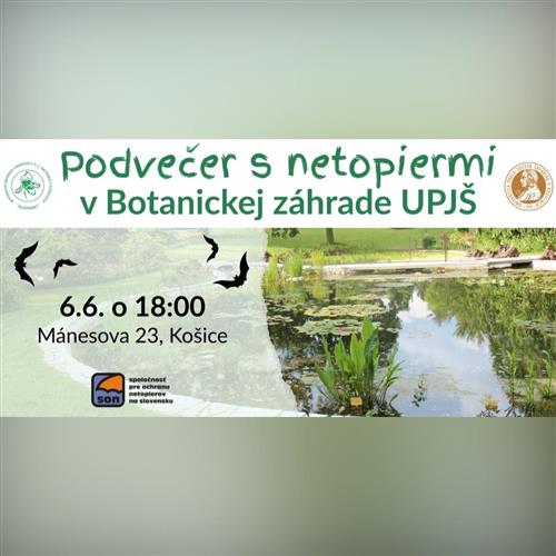 Podvečer s netopiermi v Botanickej záhrade UPJŠ