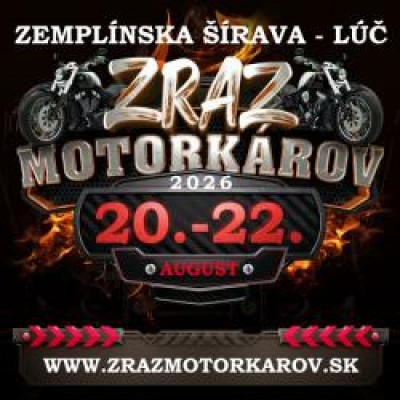 ZRAZ MOTORKÁROV ZEMPLÍNSKA ŠÍRAVA 2026