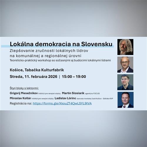 Lokálna demokracia na Slovensku: Zlepšovanie zručností lokálnych lídrov na komunálnej úrovni