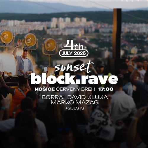 block.rave sunset | červený breh